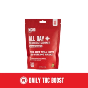 mcro gummies all day extra strenght thc for clarity and mood